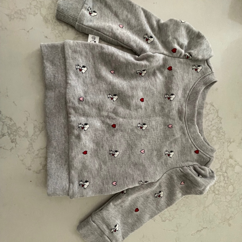 Snoopy Janie and Jack set ( sweater top and pant)